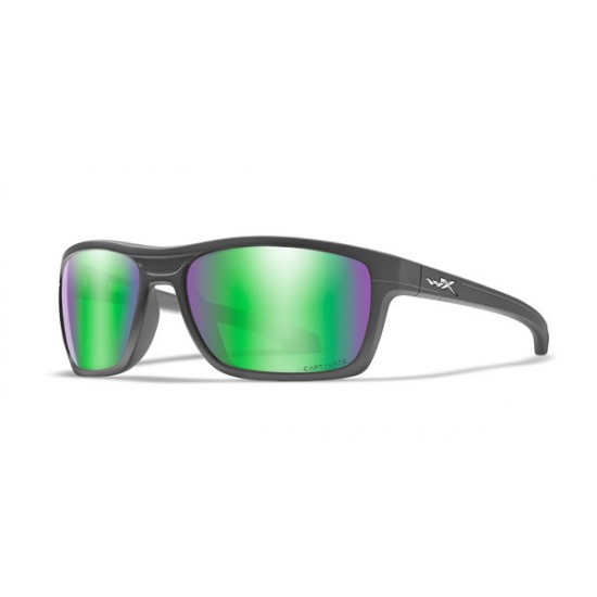 slnečné okuliare KINGPIN Captivate Polarized - Green Mirror - Amber/Matte Graphite