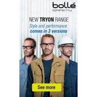 Bollé TRYON OTG pracovné okuliare PC, AS AF tmavé