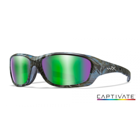 strelecké okuliare WILEY X GRAVITY Polarized - Captivate Green Mirror/ Kryptek Neptune Frame