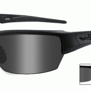 slnečné/ taktické okuliare s vymeniteľnými zorníkmi WILEY X SAINT Smoke grey + clear lens/Matte black frame